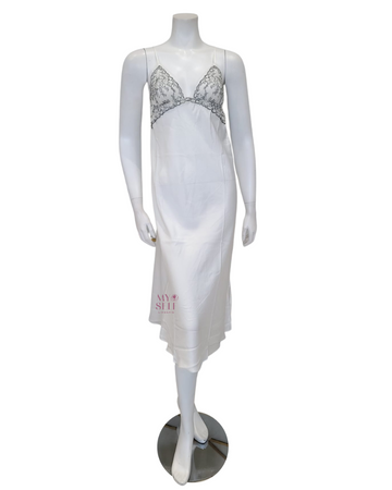 Flora Nikrooz Q81149 + Q81148 Ivory Angelique Gown & Robe Set myselflingerie.com